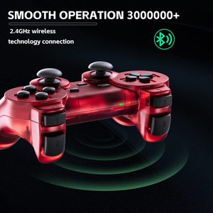 Wireless Transparent Joypad <b>Gaming</b> <b>Controller</b> with Double Vibration Feature 2nd Generation Gamepad for PS2 Game <b>Controller</b> - Product Image 4
