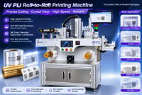 Imprimante jet d'encre UV grand format PIJ avec plateforme de couture et de rembobinage pour codes QR variables, machine de codage industrielle pour l'emballage