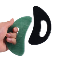Planche de massage Gua Sha en pierre de jade naturelle en gros, outil de raclage manuel pour le corps et les fascias musculaires, pour le drainage lymphatique