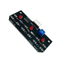 OKYN3079-1 Modul Pelacak Garis 3 Arah TCRT5000 Sensor Refleksi Inframerah Jangkauan Deteksi 10mm Modul DIY Robot