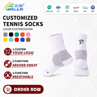 Chaussettes de sport en coton à logo personnalisé, longueur mi-mollet, motif chevron, vente en gros