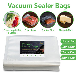 <span class=keywords><strong>Bolsas</strong></span> Jumbo para Envasado al Vacío <span class=keywords><strong>Foodsaver</strong></span>, con Relieve, Libres <span class=keywords><strong>de</strong></span> BPA, para Máquina Selladora, Impermeables, Precortadas, para Sous Vide, Sushi y Ensaladas - Product Image 1