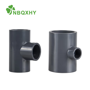 ตัวทีท่ออุตสาหกรรม SCH80พลาสติก upvc <span class=keywords><strong>สาม</strong></span><span class=keywords><strong>ทาง</strong></span>แบบลดได้เท่ากันสำหรับน้ำประปา - Product Image 1