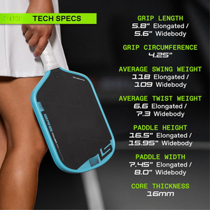 Raquette de pickleball portable ERA Power en fibre de carbone T700, épaisseur 14 mm/16 mm, forme allongée, <span class=keywords><strong>fusion</strong></span> dynamique, pour joueur professionnel - Product Image 2