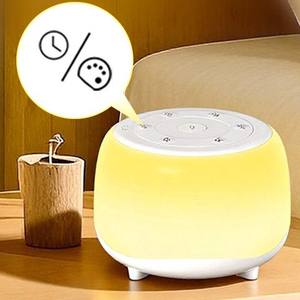 Máquina de ruido blanco exclusiva con 34 sonidos, luz nocturna colorida, altavoz de música para dormir con seguridad, con sonidos de la naturaleza para bebés. - Product Image 2