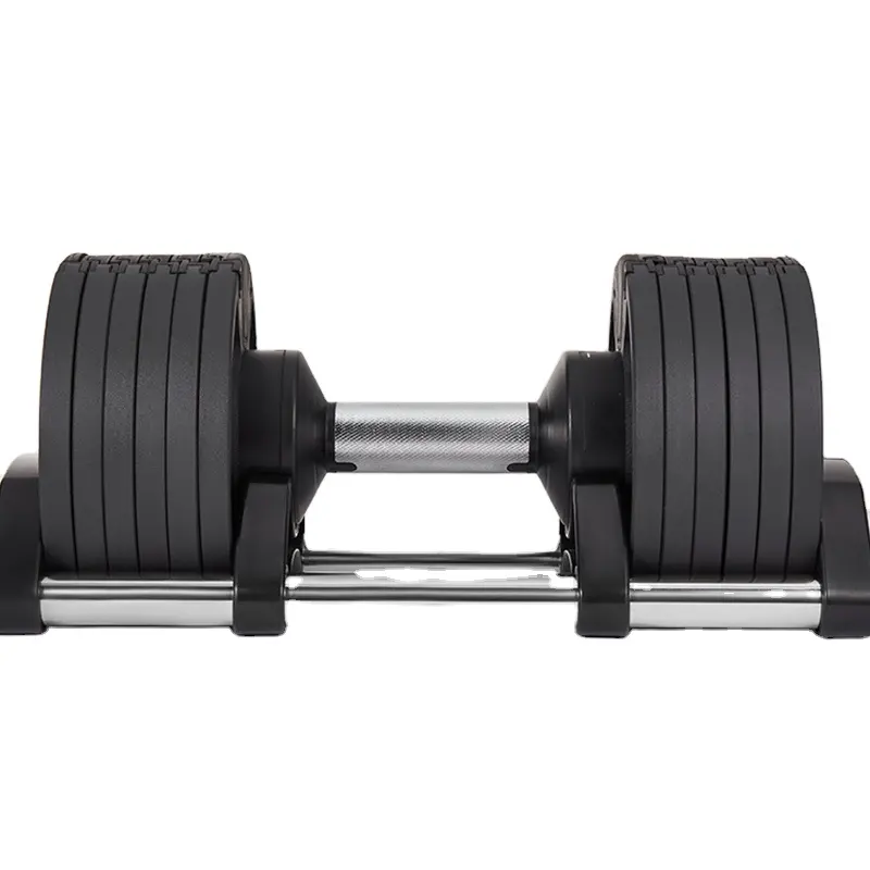 Için çeşitli ağırlıklar ayarlanabilir dambıl ağırlıkları dambıl özelleştirilmiş ev spor salonu toptan spor 20kg/32kg 20kg siyah çelik