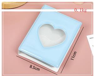 3인치 32포켓 미니 포토 앨범 키체인 Kpop 포토카드 홀더 북 Kpop 포토 카드 바인더 북 미니 스크랩북 열쇠고리 앨범 - Product Image 2