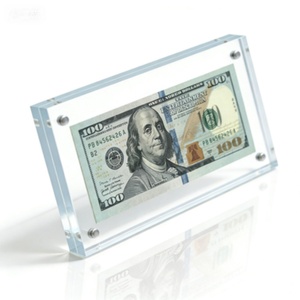 Wholesale Customized Clear Acrylic Japanese Booster Box Case with for Magnetic Lid <b>Floating</b> Shelf for Storage & Home Decor - Product Image 1