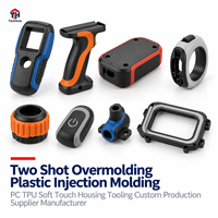 Cetakan Injeksi Plastik Two Shot Overmolding PC TPU Soft Touch Housing Tooling Produsen Pemasok Produksi Kustom