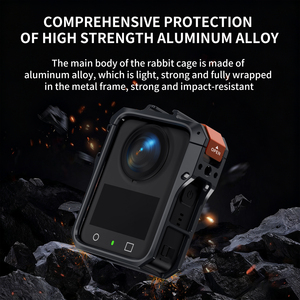 Osmo 360 Cadre de protection en alliage d'aluminium antichoc avec support de cage et capuchon d'objectif - Étui de protection complet pour caméra d'action - Product Image 6