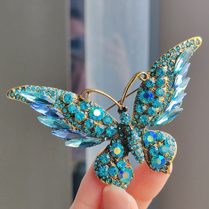 Broche de Mariposa de Alta Calidad, Broche de Diamantes de Imitación, Accesorios de Ropa para Mujer, Broche de Insecto Animal Bonito - Product Image 2