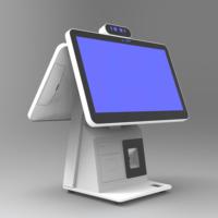 Caja Registradora Todo en Uno con Pantalla Dual de 11.6 y 15.6 Pulgadas, Android 11, Impresora de 80 mm, Escáner QR, Sistema POS con NFC