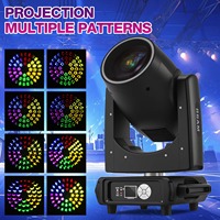 Projecteur à tête mobile Beam 295W 14R exquis, double prisme, contrôle DMX512, IP33, 4500 Lumens, 16/18 canaux, éclairage professionnel pour DJ, clubs et scènes