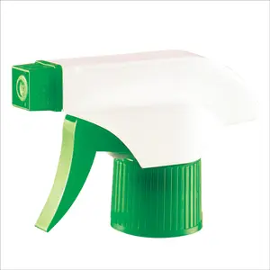28/410 White-Red plastic Rachet cleaning trigger sprayer 28mm good PP plastic hand child-proof pump sprayer