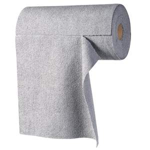 Paquete de 50 toallas de limpieza de trapo de microfibra ecológicas modernas lavables reutilizables para el hogar (gris) - Product Image 1