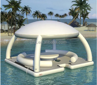 Vente en gros - Bar flottant gonflable en PVC pour fête aquatique, décoration de piscine, modèle personnalisé intérieur/extérieur pour événements