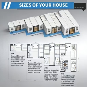 <span class=keywords><strong>Casa</strong></span> Contenedor Prefabricada Expandible con Certificación SAA Estándar, 2-3 Dormitorios, Moderna, Plegable, Portátil - Product Image 5