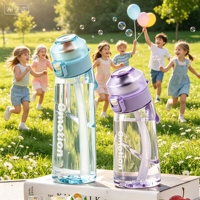 Bouteille sans BPA, anti-fuite, avec couvercle à ouverture rapide, pour boire directement, compatible lave-vaisselle, pour le camping et la maison