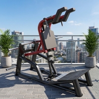 Machine à Squat Hack à Charge Libre, Équipement Commercial de Musculation pour Cuisses et Fessiers (Bas du Corps)