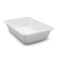 Conteneur personnalisé de 650ml pour Restaurant, emballage jetable écologique, en papier, pour Sushi, Sandwich, petit déjeuner, gâteau, boîte d'emballage