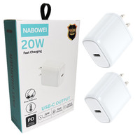 Prix d'usine, chargeur de téléphone portable USB C 20W, prise EU US, TYPE C, chargeur mural à charge rapide pour iPhone Samsung, adaptateur d'alimentation USB C
