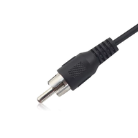 Câble audio personnalisé de 1 m, prise RCA mâle vers fil nu à extrémités étamées, gaine en PVC, pour microphone, ordinateur, lecteur DVD