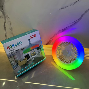 RGBLED Multi Function Fan <b>Light</b> 30W <b>Ceiling</b> Mount <b>Remote</b> <b>Control</b> LED <b>Light</b> With Color Changing Effect - Product Image 1