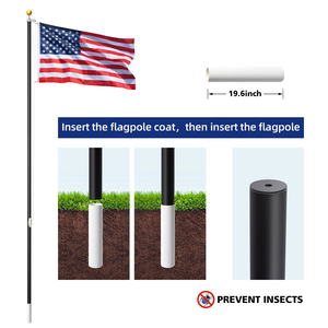 Сверхмощный комплект из 16ft 20ft 25ft 30ft телескопический флагшток алюминиевый телескопический флагшток - Product Image 4