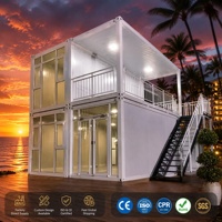 Offre Spéciale – Maison Préfabriquée de Luxe en Acier Isolé Démontable de 20 pieds avec Terrasse pour Jardin, Cour Arrière, Maison d'Hôtes ou Annexe