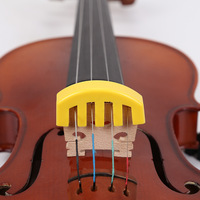 Violin Mute Rubber Material Silencer 3/4 4/4 Violin Silent Practice Parts Colorful Rubber Fiddle Stringed Instrument Fittings