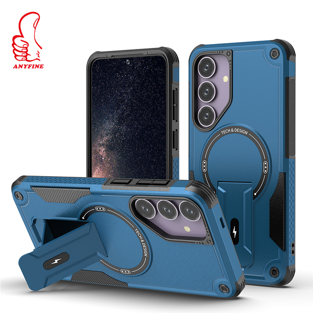 Suitable for Samsung S25 Series Bundesliga Magnetic Mobile Phone case Hidden Bracket Anti-fall case