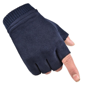 Guantes de invierno sin dedos para hombre y mujer, manopla de resistencia al frío, de punto - Product Image 2