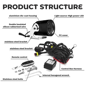 Luz LED de antena para coche, tipo látigo, con efecto de persecución y láser, de gran tamaño - Product Image 5