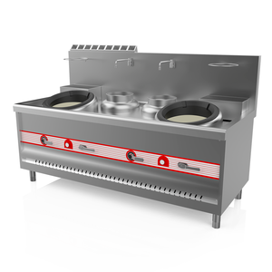 Estufa <span class=keywords><strong>Wok</strong></span> Comercial a Gas de 42KW con Doble Quemador de Alta Temperatura para Cocina Asiática en Restaurantes y Cocinas de Hoteles - Product Image 2