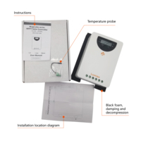 Controlador de Carga Solar MPPT de 30A, Adaptación Automática de 12V a 100V Máx., Bluetooth Opcional, Alta Eficiencia, Controlador de Iluminación LED/LCD