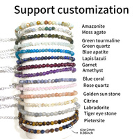 Hochwertige Materialien Hand gestrickte spirituelle Heilung Stress abbauen Granat Multi Material Kristall Facette Armband für Souvenir