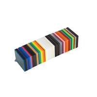 Usine prix de gros différentes épaisseurs taille personnalisée feuille acrylique transparente de couleur pour la décoration de la publicité