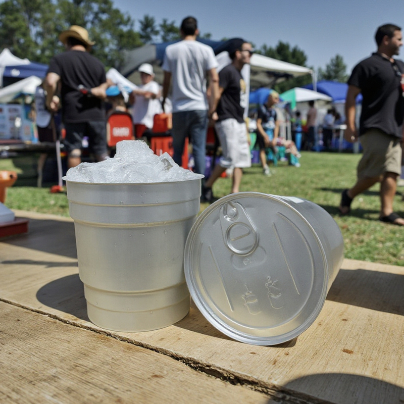 Custom Disposable Aluminum Beer Cup Recyclable