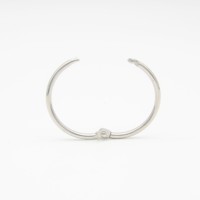 Anneaux de reliure FREYA 38 mm, finition argentée, charnière lisse, accessoire pour organiser les documents de bureau et les contrats