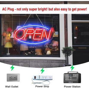 LED neon OPEN shop <b>sign</b> commercial bar hotel luminous hanging indicator decorative ambient light luminous letters 5V customized - Product Image 2