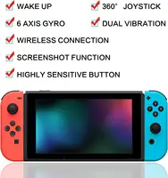 Nintendo Switch/Lite/OLEDと互換性のあるジョイパッド、スイッチジョイパッドの交換、ワイヤレスコントローラーは二重振動をサポート