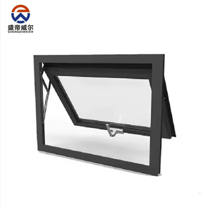 Fenêtre à auvent en alliage d'aluminium au design moderne, double vitrage, étanche, à ouverture par le haut, pour usage résidentiel - Product Image 1