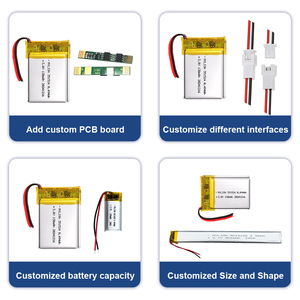 Nueva llegada 3,7 V 351524 130mAh batería recargable Lipo para auriculares MP3 pulsera/altavoz Bluetooth/reproductores de DVD portátiles - Product Image 4