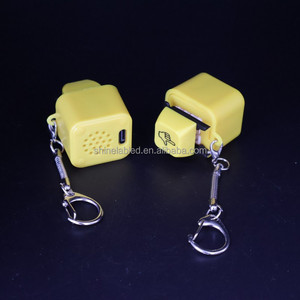 Llavero personalizado con tecla mecánica, divertido, con dedo medio, activado por presión, luz y sonido, juguete antiestrés, colgante para bolso - Product Image 3