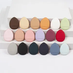 SAIYII vente en gros <span class=keywords><strong>pas</strong></span> cher Mini bouffée cosmétique en forme de gouttelette petit fond de teint doigt pointu bouffée de poudre pour maquillage - Product Image 1