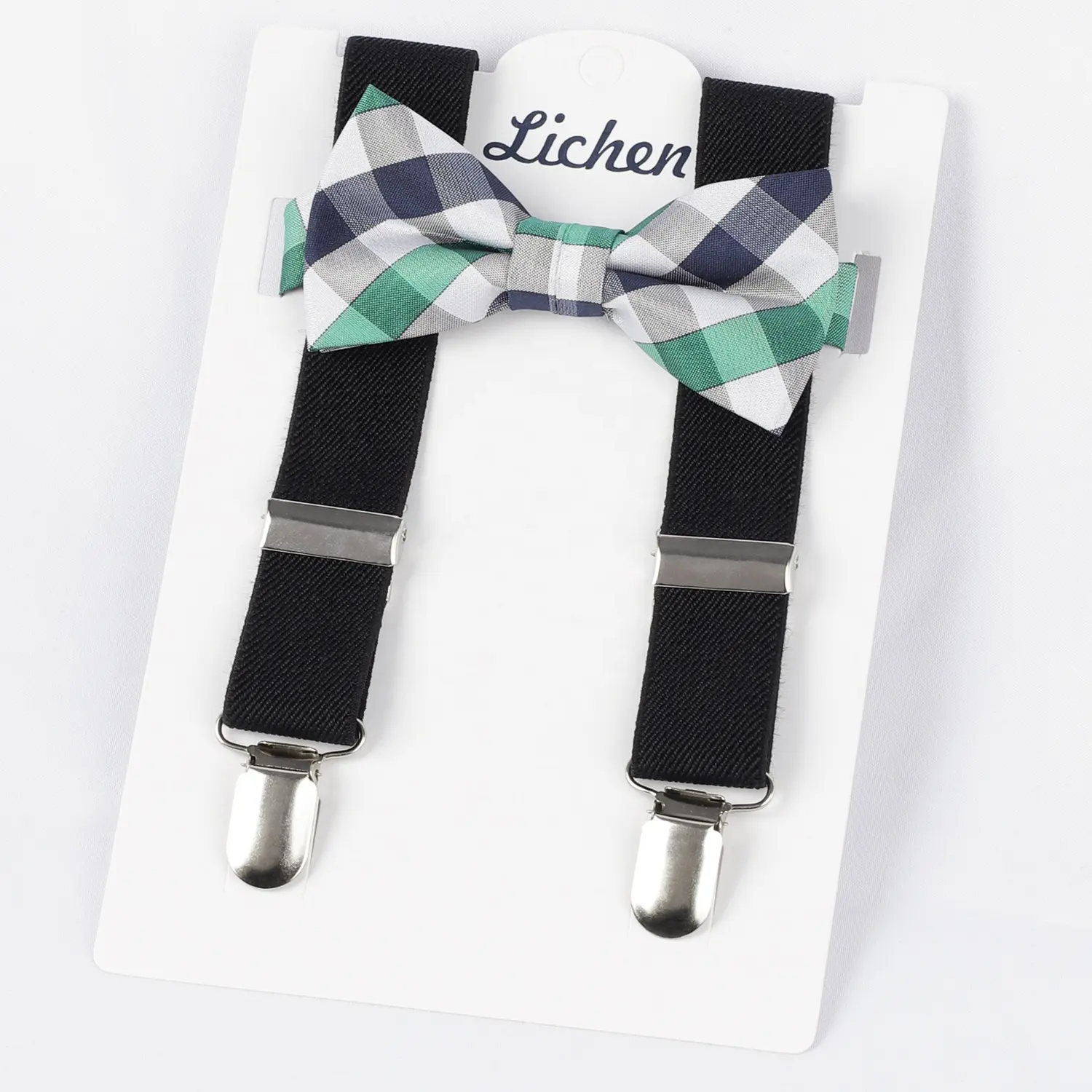 Child Kids Suspenders Bowtie Set Adjustable Suspender Set for Boys and Girls with Elastic Stretch Waist Belt Set