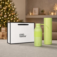 Bouteille d'eau isotherme en acier inoxydable 304 de 500 ml, écologique, isolation sous vide 12-24 heures, logo personnalisé pour les voyages et le quotidien