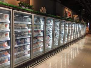 Pièces de réfrigérateur de boissons froides de refroidisseur de vue <span class=keywords><strong>claire</strong></span> porte en verre utilisée pour le refroidisseur transparent de bouteille de réfrigérateur marcher dans la chambre froide de congélateur - Product Image 5