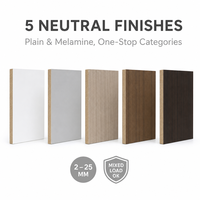 Panneaux MDF pleine épaisseur (2mm-25mm) et mélaminés, Fournisseur unique de panneaux de fibres pour les fabricants de meubles