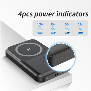 Batterie externe 10000 mAh avec logo personnalisé, charge rapide sans fil 15W, PD 22.5W, support mobile pour l'extérieur - Product Image 4
